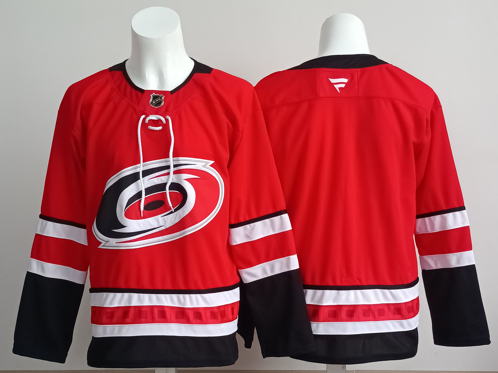 Men Carolina Hurricanes Blank Red 2025 Fanatics Home Premium NHL Jersey style 1->carolina hurricanes->NHL Jersey